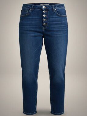 Joe’s Jeans Charlie High Rise Button Fly Skinny Dark Wash Women’s Size 32